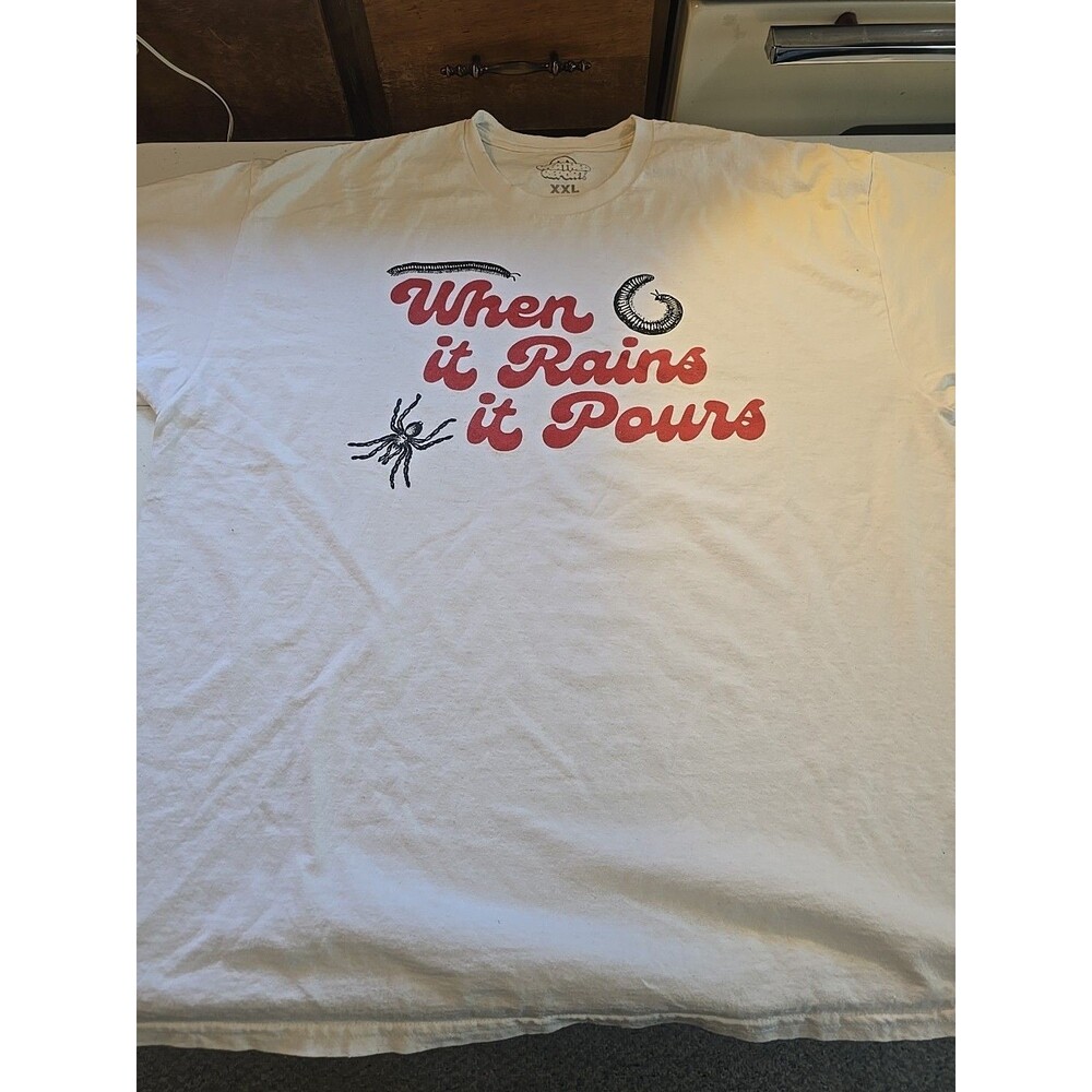 Weather Report T Shirt "When It Rains It Pours" 3xl, Insects